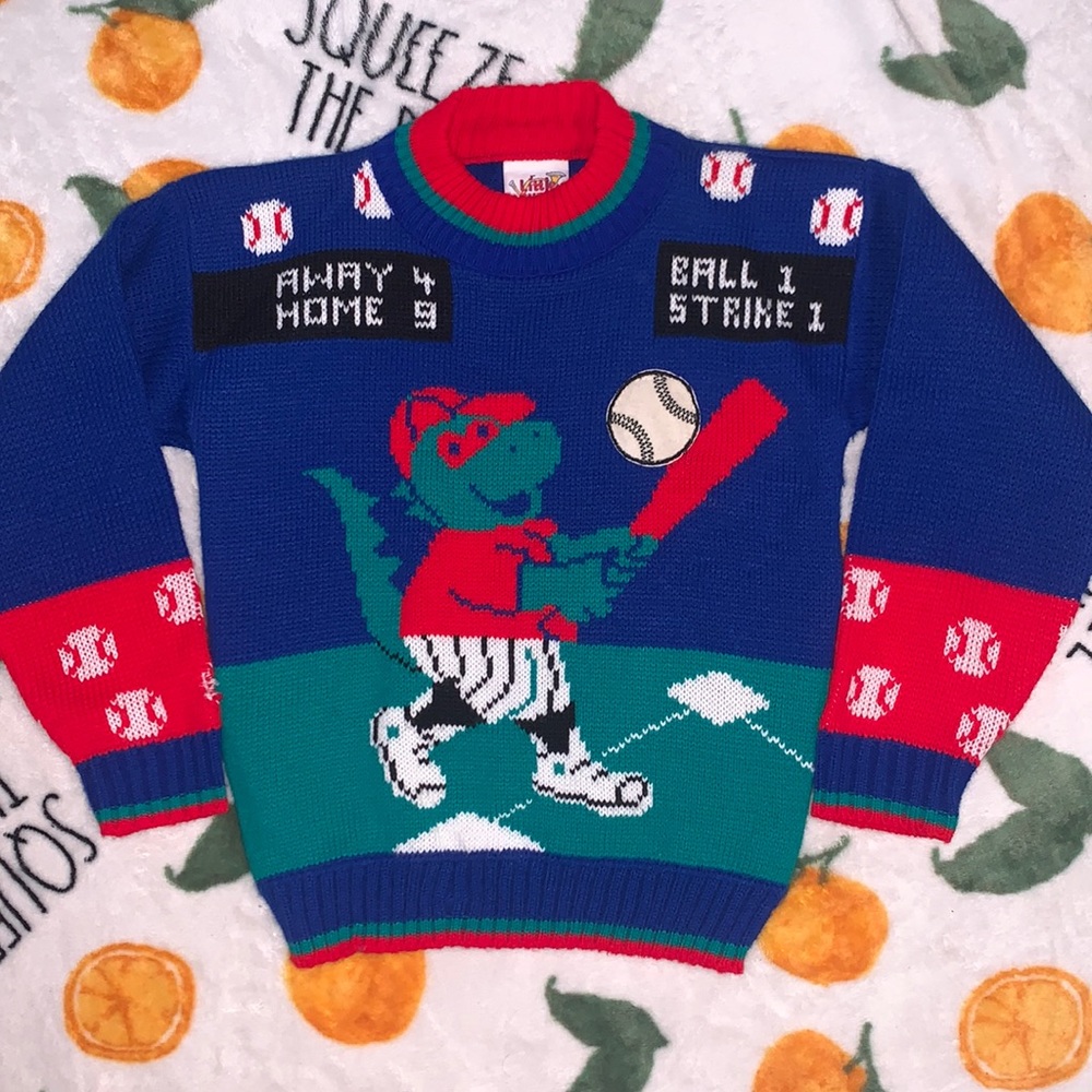 Vintage Little Funky Boys Knit Sweater - Picture 1 of 6